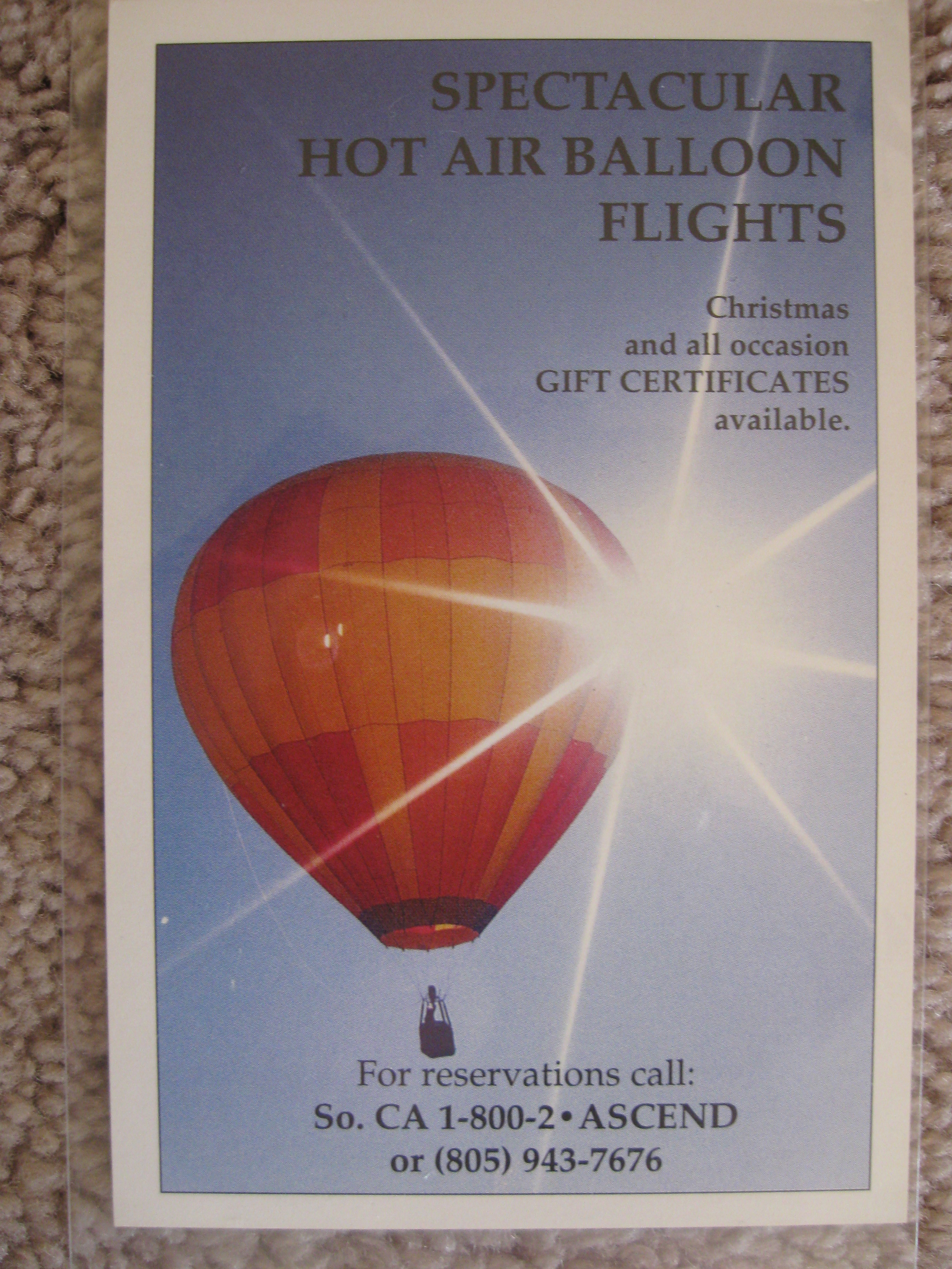 Spectacular hot air balloon flights